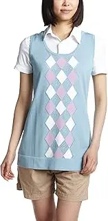 [XXIO] XEXCIO Deodorizing Name Argyle Vest, saxon blue, LL