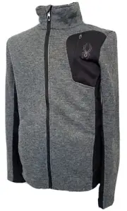 Small Spyder Men's Polar Marble Gray Full Zip Jacket New NWT Color Block