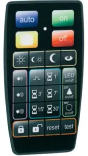 Hager IR REMOTE CONTROL HAGEE806 120x70x10mm For Motion Detectors, Black