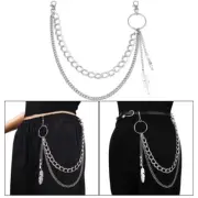 Versatiles Silver Pants Chain Durability Alloys Wallet Chain Body Jewelry