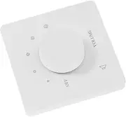 OSOLADY Volume Control Switch Sound Tone Panel Tone Control Knob Volume Adjustment Switch Speaker Tone Knob Speaker Selector Switch Headphone Switch Audio Switch Sound Switch White Plastic