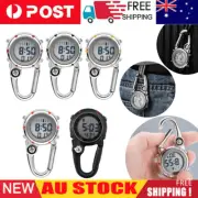 Carabiner Clip Digital Watch Hook Luminous Fob Hiker Compasses Nurs Sport Watch