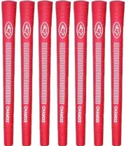 Avon Chamois Red Jumbo Golf Grips - Set of 7 - New