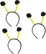 [FRCOLOR] 3sets Unique Bee Tentacle Headwear Hairband for Party Cosplay Halloween Boys and Girls Adults Fashionable Hair Accessory 4pcs*3