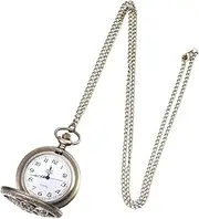 [WOFASHPURET] 1pc Retro Pocket Watch Necklace Quartz Hollow Dad Pocket Watch Vintage Classic Watch for Men Key Retro Watch