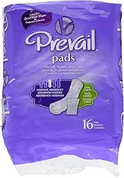 Prevail Feminine Pads, Moderate Long