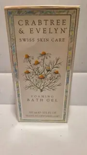 Crabtree & Evelyn Swiss Skin Care Foaming Bath Gel VINTAGE 10.1 oz Bottle NIB