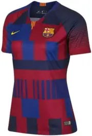 Nike FC Barcelona Women's Stadium Jersey Deep-Royal Blue/Noble Red/Tour LARGE