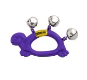 Mano Percussion Turtle Hand Bell with Purple Handle