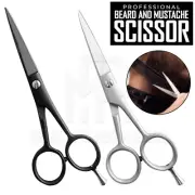 Stainless Steel Beard Hair Scissors Professional Grooming Nose Ear Hair Trimming