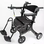 Electric Power Walker Drive Rollator, Elderly Scooter Foldable Electric Wheelchair Light Wheelchair Lithium Battery Trolley for The Elderly