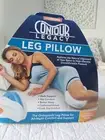 contour leg pillow for all night orthopedic comfort with soft memory foam