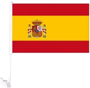 40cm Car Window Flag Window Hanger Set for Fans of the Spanish Football Team World Cup Spain League Support Spain