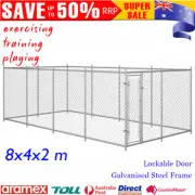 Garden Large Dog Kennel Outdoor Puppy Cage Wire Fencing Enclosure Steel Playpen