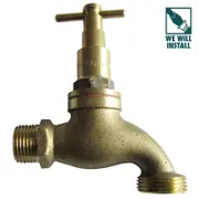 Kinetic 20mm Brass Male Vandal Proof Garden Tap