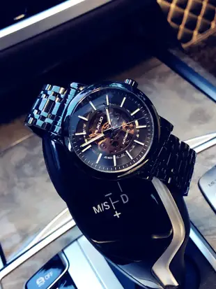 黑武士潮牌個性商務手錶男士鏤空全自動機械錶防水陀飛輪學生腕錶
