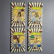 4 pack set - 1994 Beavis and Butt-Head sealed Fleer ultra Packs. All 4 designs