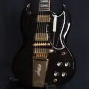 Gibson Custom Shop 1964 SG Standard w Maestro Vibrola Gloss TV Black Glod