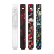 MAJOHN N8 2in1 Resin Barrel Glass Dip Pen Glass&Iridium Nib Drawing Writing Pen