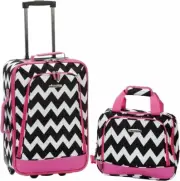 Two Piece Carry-On Luggage Set (14/19), Fashion Softside Upright