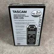 New TASCAM DR-05 Portable Digital Audio PCM Linear Recorder Handheld NIB