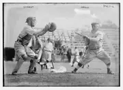 Pi Schwert Catcher And Fritz Maisel Hitter New York Al Baseball Old Photo