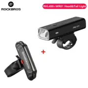 ROCKBROS Bicycle Headlight Saddle Light Combination Set Waterproof Rechargeable