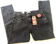 Levi 502 Stretch Regular Tapered 14 Husky 33x28 black New with Tags