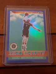 2019-20 NBA Hoops Premium Russell Westbrook Zero Gravity Blue Holo Prizm SP