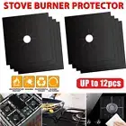 12x Stove Top Covers Reusable Non-stick Foil Gas Range Burner Protector Liner