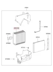 Genuine/OEM 976091C001 CORE & SEAL-EVAPORATOR for Hyundai Click (Getz) 06 -sk