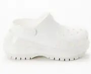 Crocs Women's Classic White Mega Crush Clogs Size 9