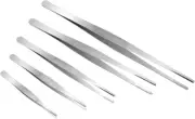 Hysagtek 5 Pcs Stainless Steel Gardening Tweezers Seed Tweezers Large Long Tweez
