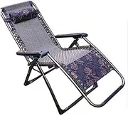 Zero Gravity Lounge Chair, Zero Gravity Chair Chaise Lounge Office Folding Chair Lunch Break Recliner Easy Chair Single Summer Adult Siesta Bed Camping Beach Lounge Chair Load Capacity 150kg (Color :