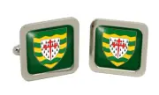County Donegal (Ireland) Square Cufflink in Chrome Box
