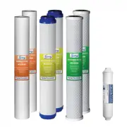 5 Stage Reverse Osmosis System Water Filter Replacement Set 20 In, 1 Year Supply