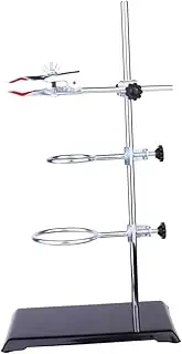 MUCKLILY Laboratory Retort Stand with Support Clamp Support for Chemistry Experiments for Heating and Filtration Easy to Assemble Essential Lab Equipment