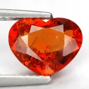 2.46 Ct. Awesome Luster Orange Mandarin Garnet Brilliant Cut WITH GLC CERTIFY