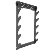 5-Tier Sword Holder Wall Mount Samurai Sword Stand Display Katana Sword Rack