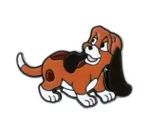 The Fox and the Hound Enamel pin - Copper - Free AU Post - AU Stock