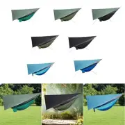 Camping Hammock Rain Tarp with Net Tent Tarp Tree Straps Sun Protection Canopy