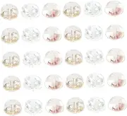 Beatifufu 30pcs Silicone Earring Backs Hypoallergenic Ear Stoppers for Studs Hooks Dangles Earring Accessories for Sensitive Ears DIY Jewelry Making Essentials