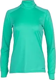 [Hot Chillys] Women's Peachskins Solid T-Neck Lightweight Relaxed Fit Base Layer