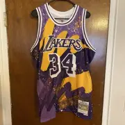 Shaquille O'Neal Mitchell & Ness Los Angeles Lakers NBA Swingman Jersey Size XL