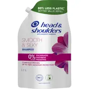 Head & Shoulders Smooth & Silky Refill Shampoo 1.1l
