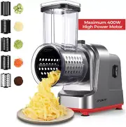 400W Electric Cheese Grater Vegetable Slicer Cutter Slicer Graters Salad Cheese