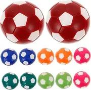 Yardwe 12pcs Mini Football Machine Football Ball Desk Game Balls Desk Soccer Game Balls Foosball Table Parts Table Game Footballs Foosball Table Ball Football Table Plastic