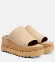 [Stella McCartney] Stella McCartney Sneak-Elyse platform mules AU 6 beige