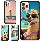 Fitted Case Skin alpaca drives Taxi Llama For Samsung A12 A13 A14 A15 A54 A71 5G