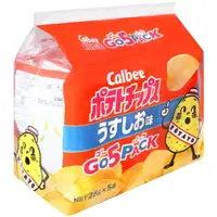 在飛比找momo購物網優惠-【Calbee 卡樂比】卡樂先生鹽味洋芋片5入(140g)